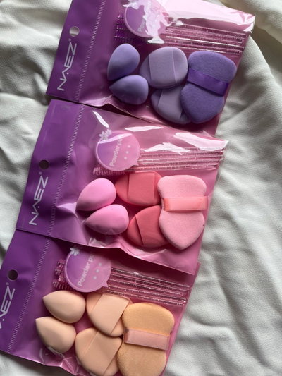 Set de Maquillaje 10 en 1 – Kit de Precisión: Esponjas, Mini Puffs y Cepillos Goupillon