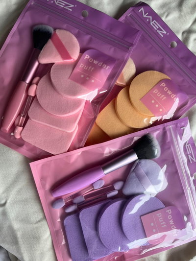 Set de Maquillaje 6 en 1 – Kit Completo de Brocha, Esponjas y Cisnes de Precisión NAEZ
