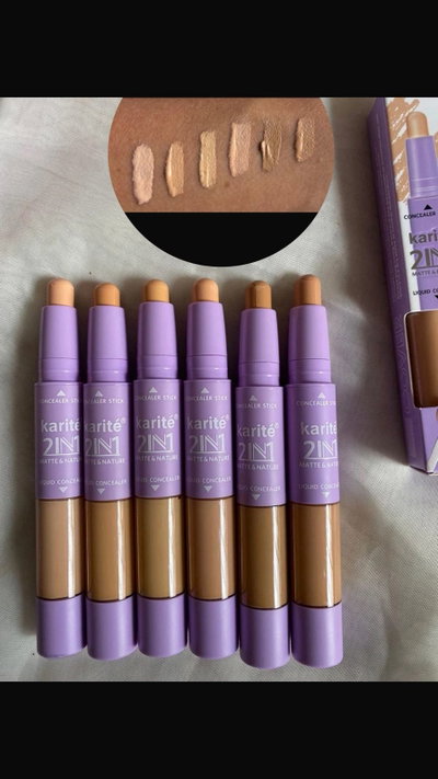 CORRECTOR MATTE BARRA Y LIQUIDO 2 EN 1- KARITE 