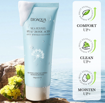 LIMPIADOR FACIAL SEA FENNEL CON ACIDO HIALURONICO 100g - BIOAQUA
