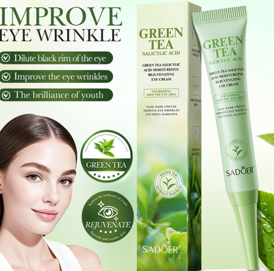 CONTORNO DE OJOS EN CREMA CON TÉ VERDE Y ÁCIDO SALICÍLICO 20g - SADOER