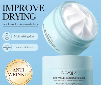 CREMA FACIAL SEA FENNEL ANTIARRUGAS CON ACIDO HIALURONICO 60g - BIOAQUA