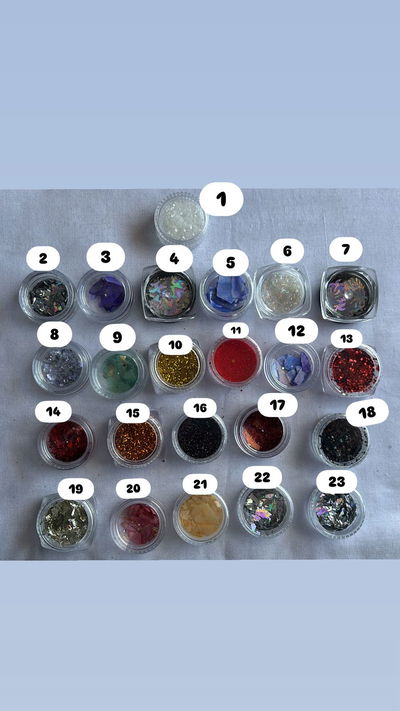 DECO/GLITTER PARA UÑAS