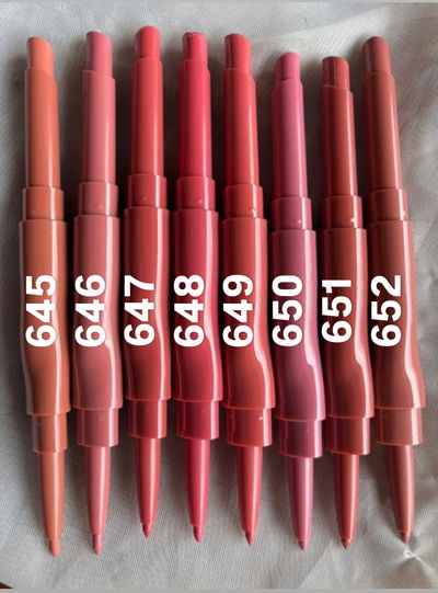 DELINEADOR DE LABIOS + LABIAL EN BARRA 2 EN 1 - MISS ROSE