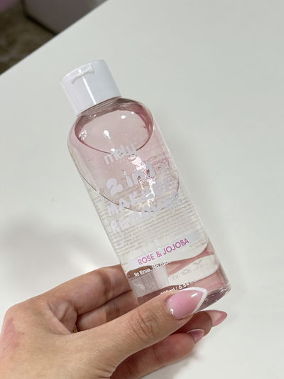 Agua micelar bifásica rosas Mely