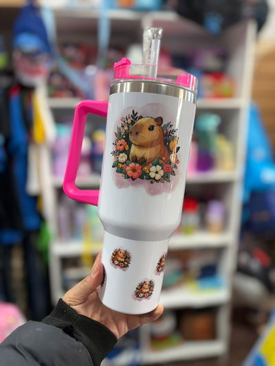 vaso quencher capibara rosa