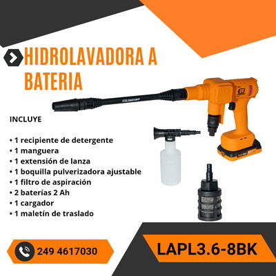 HIDROLAVADORA A BATERIA