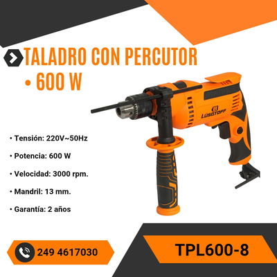 TALADRO CON PERCUTOR • 600 W