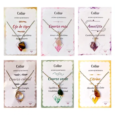 Collares con piedras