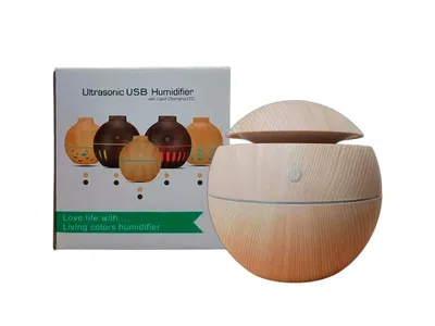Humificador esfera simil madera 9.5 cm