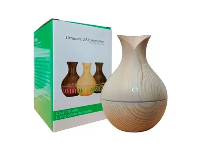 Humificador florero simil madera 