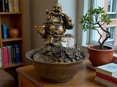 Fuente buda riqueza 35 cm