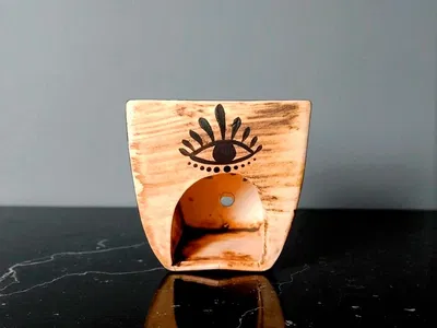 Hornillo oxido cuadrado 10 x 9 cm