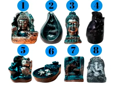 Cascada de humo mediana de yeso