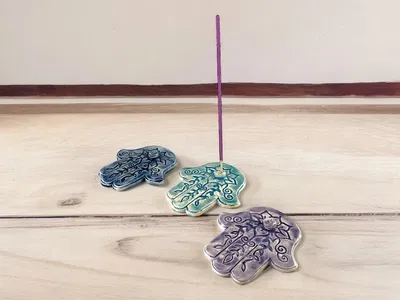 Porta sah mano de fatima ceramica 11 cm