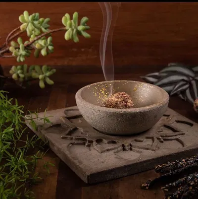 Sahumador mosaico 2 piezas