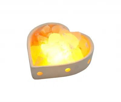 Lampara de sal corazón N°2