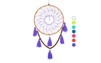 Atrapa sueños 20 cm con cuentas madera