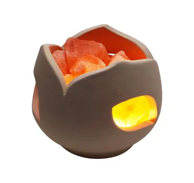 Lampara de sal tulipán