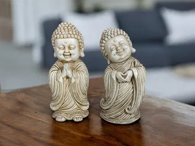 Buda bebe túnica 21 cm yeso extra duro