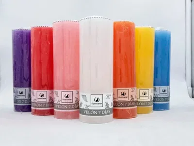 Pack cerrado 10 velones 7 dias lisos