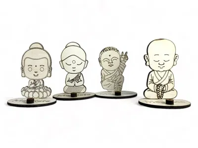 Porta sah monjes/buditas mdf