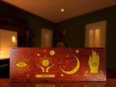 Caja estuche para tarot grande 11x15.5 cm