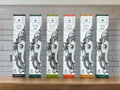 Sahumerios iluminarte rectangular (12 varillas)