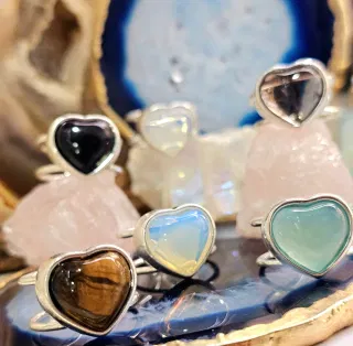 Anillo regulables corazón 