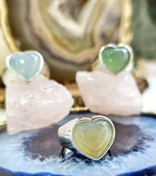 Anillo corazón fijo