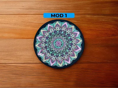 Alfombra mandala 80 cm