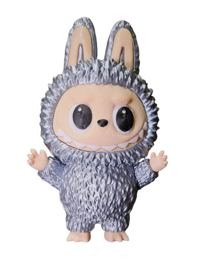 Labubu Ojos que Giran Gris Silk