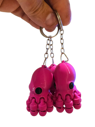 Llaveros Pulpo Articulado x 10