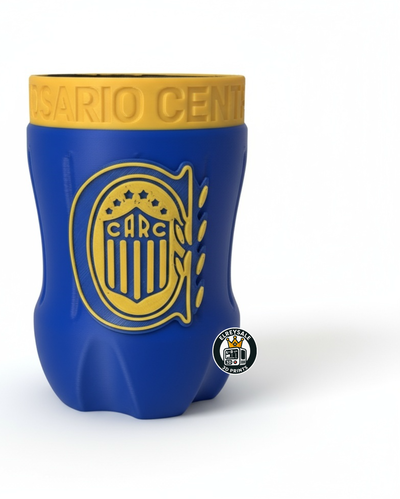 Botella Cortada 3D ROSARIO CENTRAL 500ML