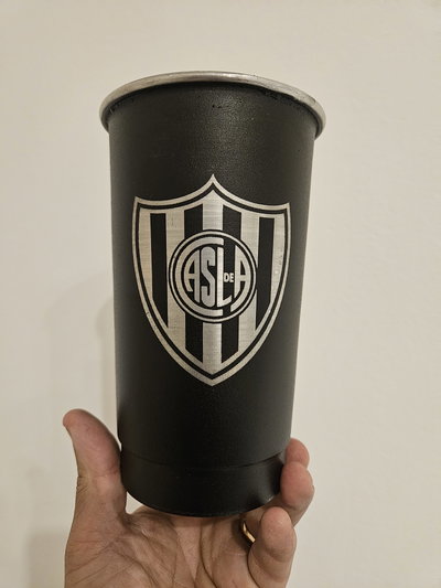 Vaso Aluminio 1 Litro Grabado San Lorenzo