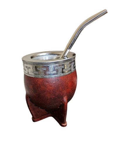 Mate Imperial guarda acero, interior de acero térmico color marrón + Bombilla