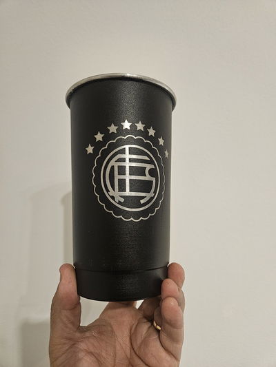 Vaso Aluminio 1 Litro Grabado Lanus