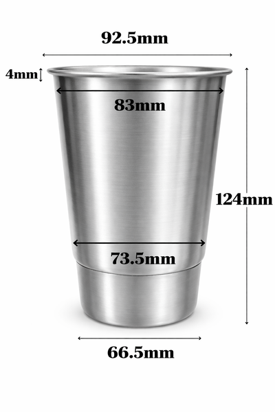 Vasos de Aluminio 500ML IDEAL JARRA UPR x 10 unidades