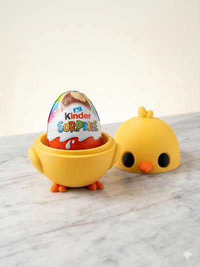 Pollito de Pascua 3D - Porta Huevo Sorpresa