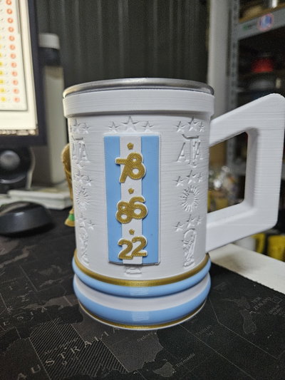 Vaso Selección Argentina 500ml blanco