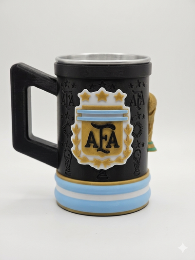 Vaso Selección Argentina 500ml negra