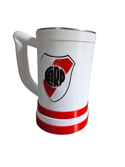 Jarra 3D 1 litro River Blanca