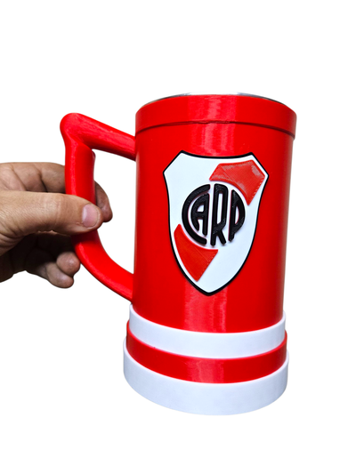 Jarra 3D 1 litro River Rojo