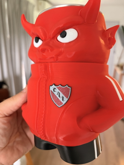 Vaso Diablo de independiente 500ml Rojo