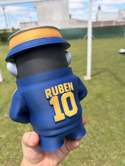 Vaso Mono 500ml Boca Juniors Personalizado Nombre y Numero
