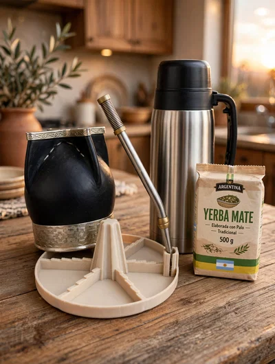 Secador de Mate y Bombilla 360