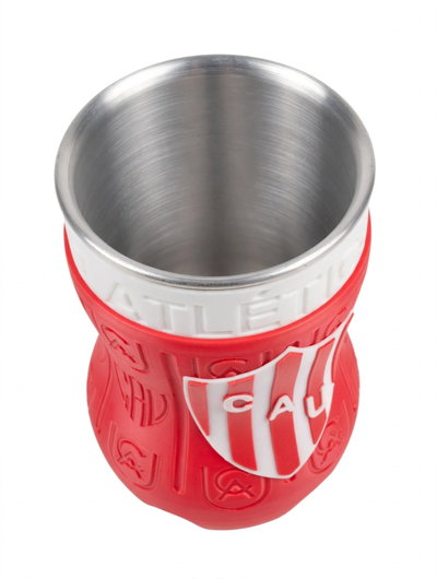 Vaso Club Atlético Unión de Santa Fe - Botella Recortada Con Interior De Aluminio 