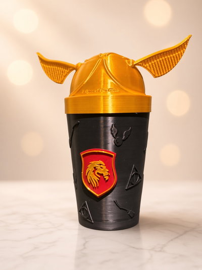 Vaso Milkshake Snitch Dorada de Harry Potter 300ml + Sorbete