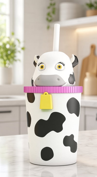 Vaso Milkshake La Vaca Lola 300ml + sorbete 