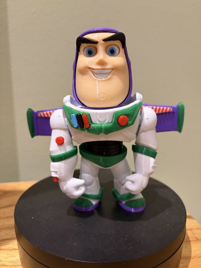 Figura Buzz Guardián Espacial Chibi Impresion 3D Articulada Decoración